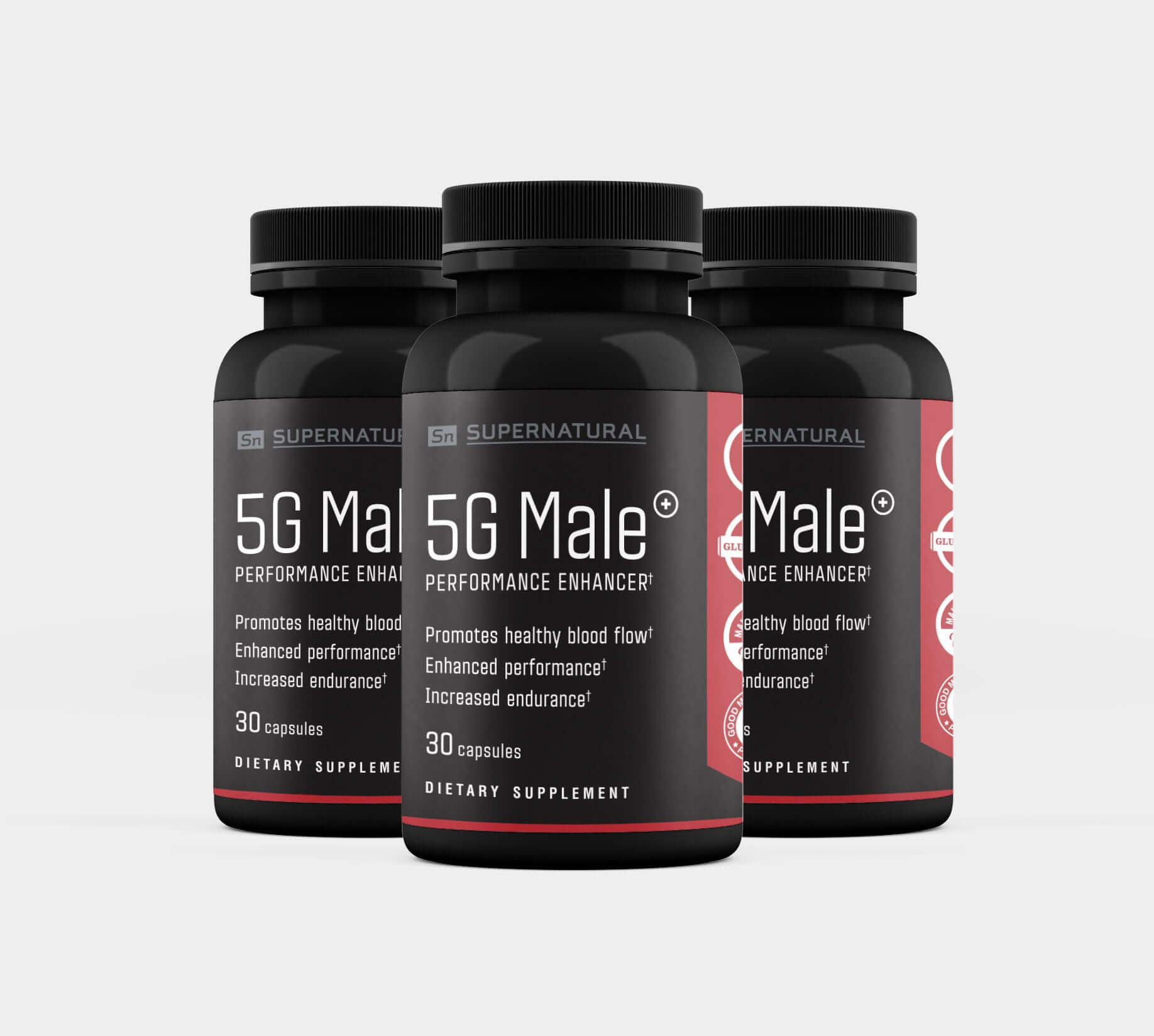5G Male Performance Supplement 3 Bottle Supply 