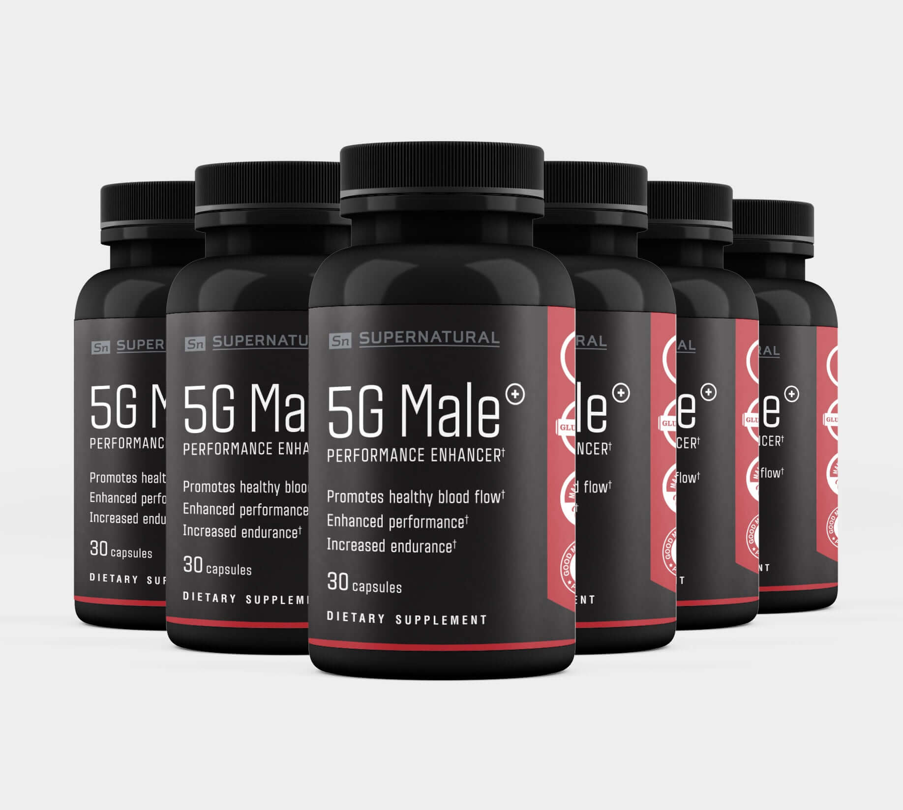 5G Male Performance Supplement 6 Bottle Supply 