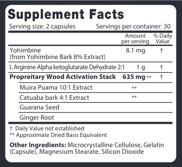 Brazilian Wood Male Supplement for Performance & Blood Flow